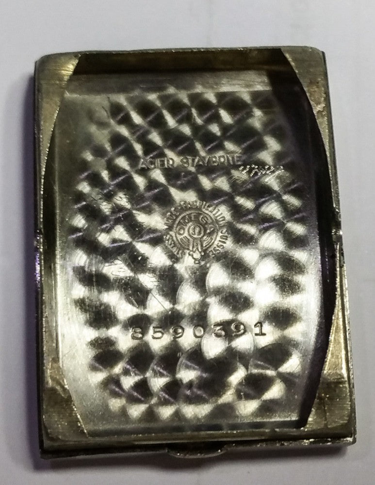Omega with Original bicolor esfera in Deco Style acero inoxidable caja 1934 — imagen 7