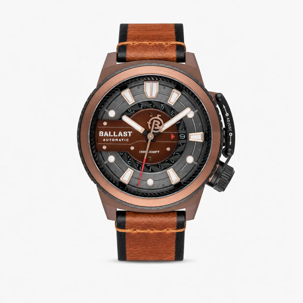 Ballast Trafalgar titanio automático oro rosa Brown — imagen 1