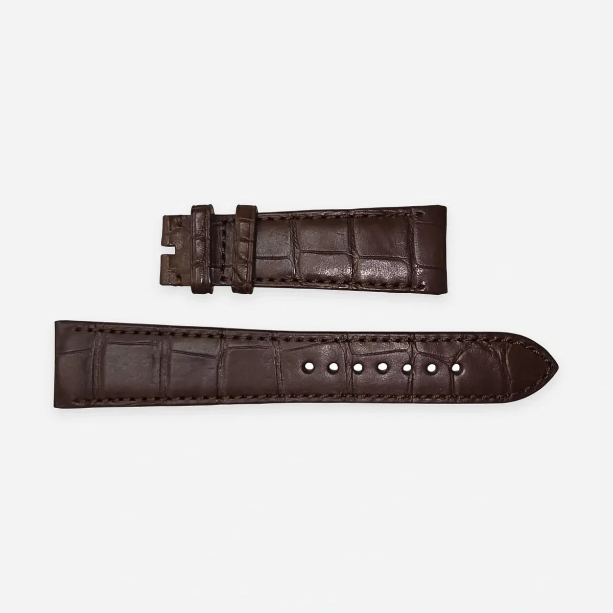 BREITLING Brown 22/18 mm Alligator correa de cuero 1088P — imagen 1