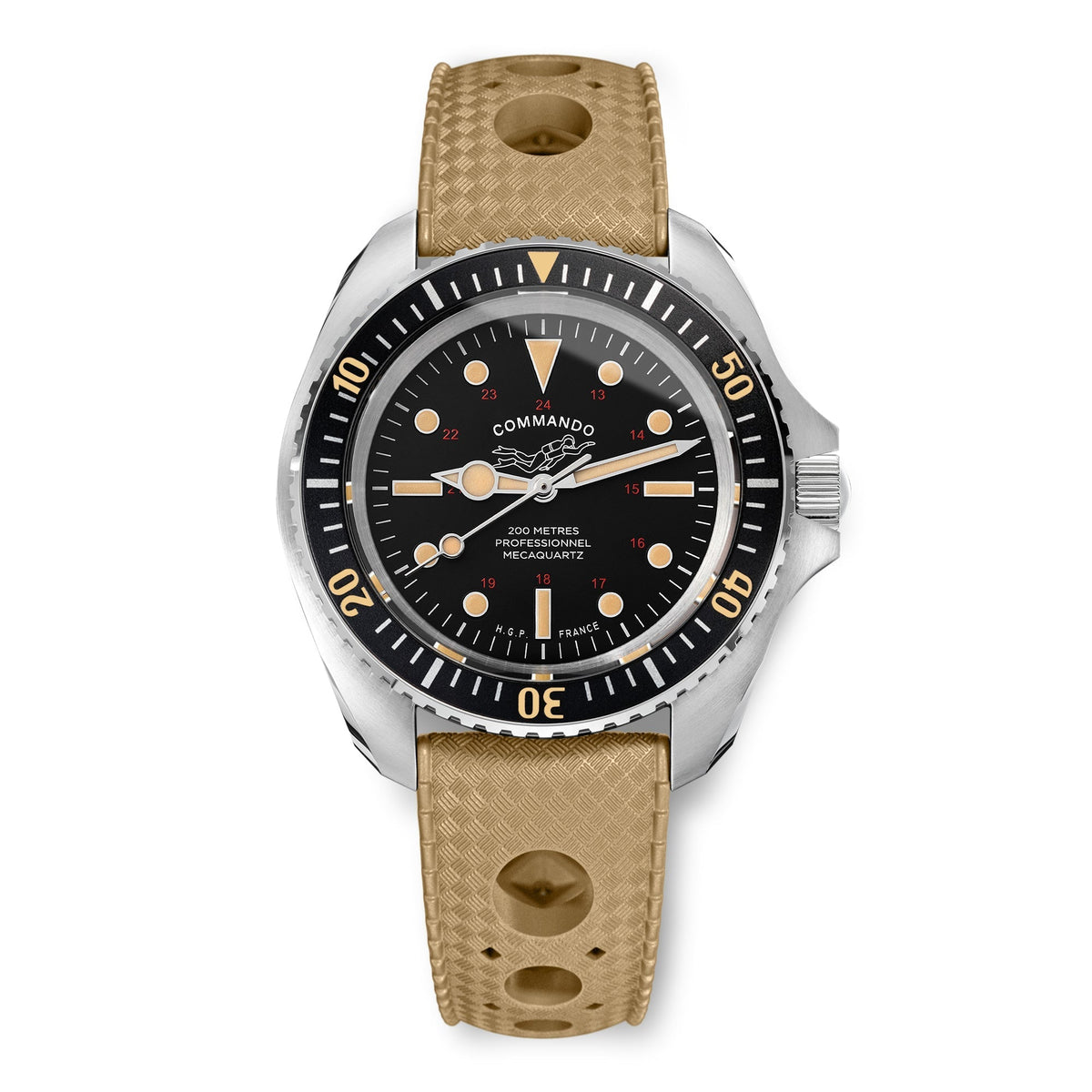 Diver 200M Mecacuarzo Commando Reloj de buceo - Vintage — imagen 3
