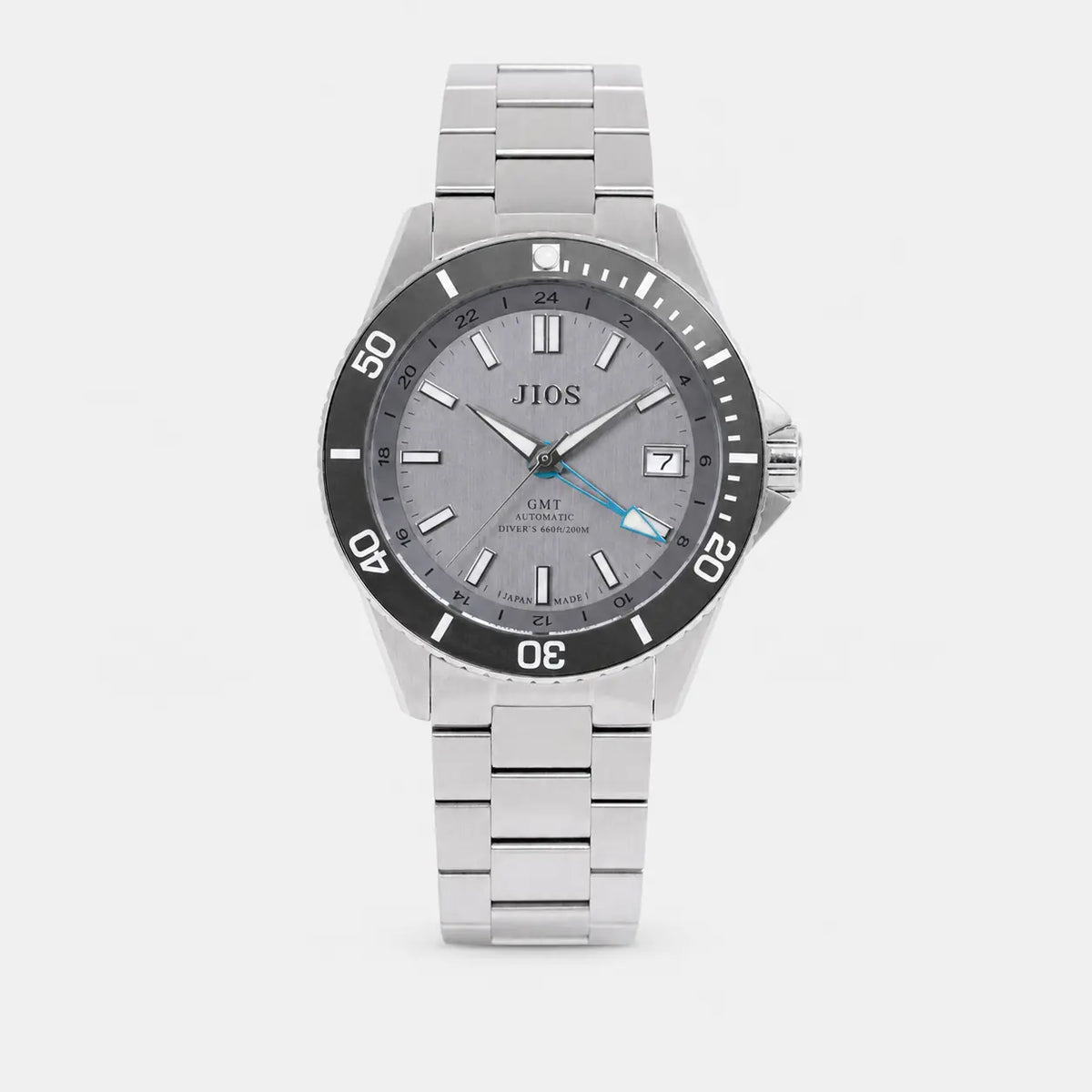GMT DIVER’S 104 Biwa Lake Kasumi esfera 200m water resistance acero inoxidable brazalete — imagen 1