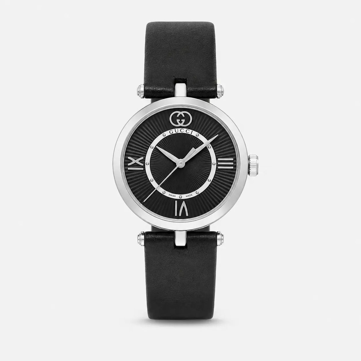 GUCCI modelo 2000 cuarzo 30 mm Black cuero Reloj para mujer — imagen 1