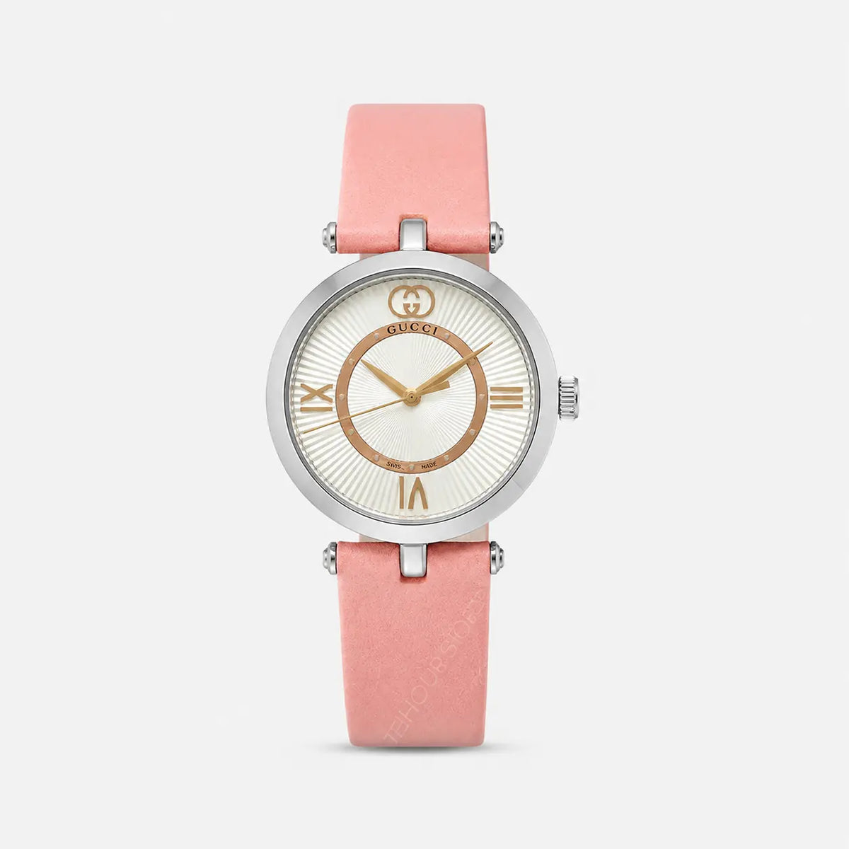 GUCCI modelo 2000 cuarzo 30 mm Pink cuero Reloj para mujer — imagen 1