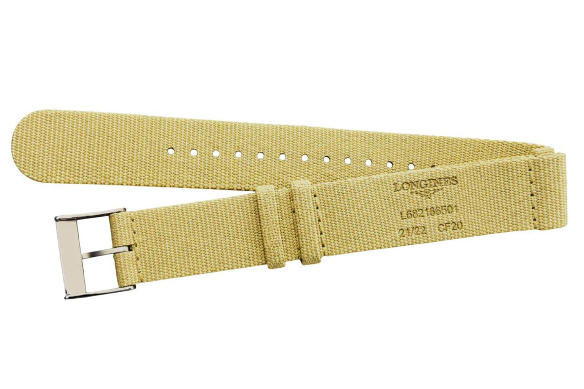 LONGINES Beige 21.5 mm correa NATO L682166501 — imagen 3