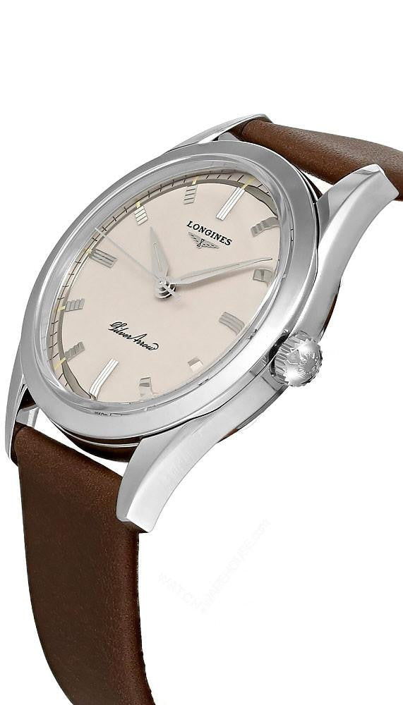 LONGINES Silver Arrow automático 38.5 mm cuero Reloj para hombre — imagen 3