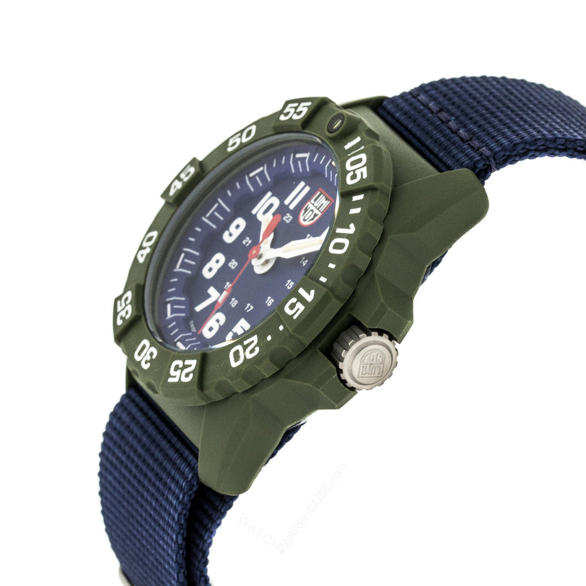 LUMINOX Navy SEAL 45 mm bisel giratorio Webbing NATO Reloj — imagen 3