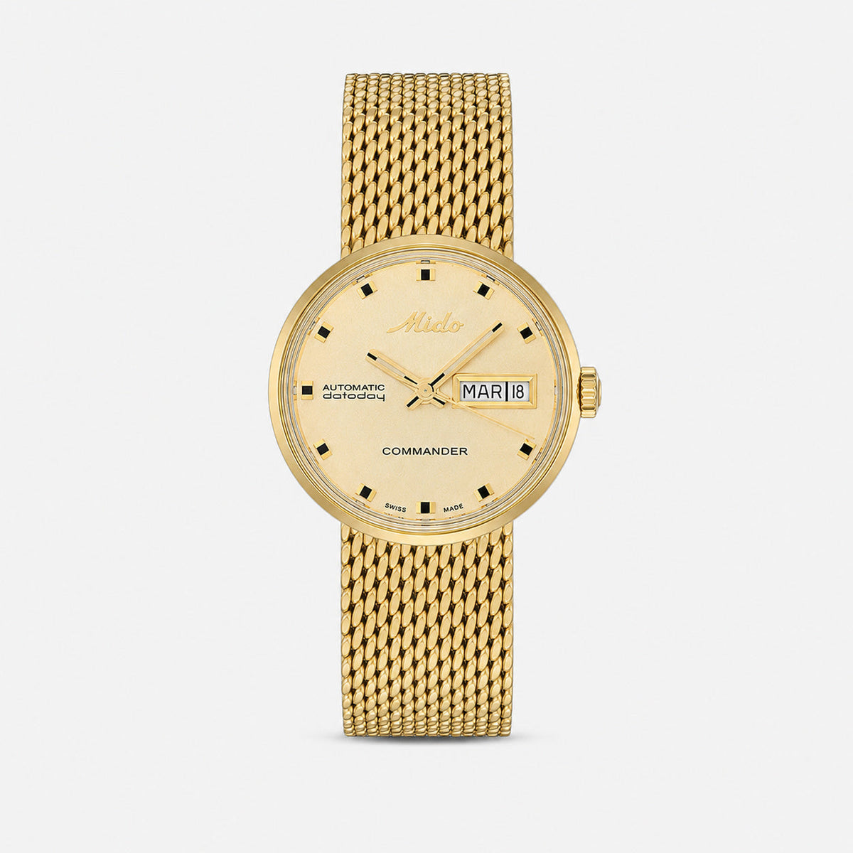 Mido Commander 1959 automático 23.5 mm Gold acero inoxidable Reloj para mujer — imagen 1