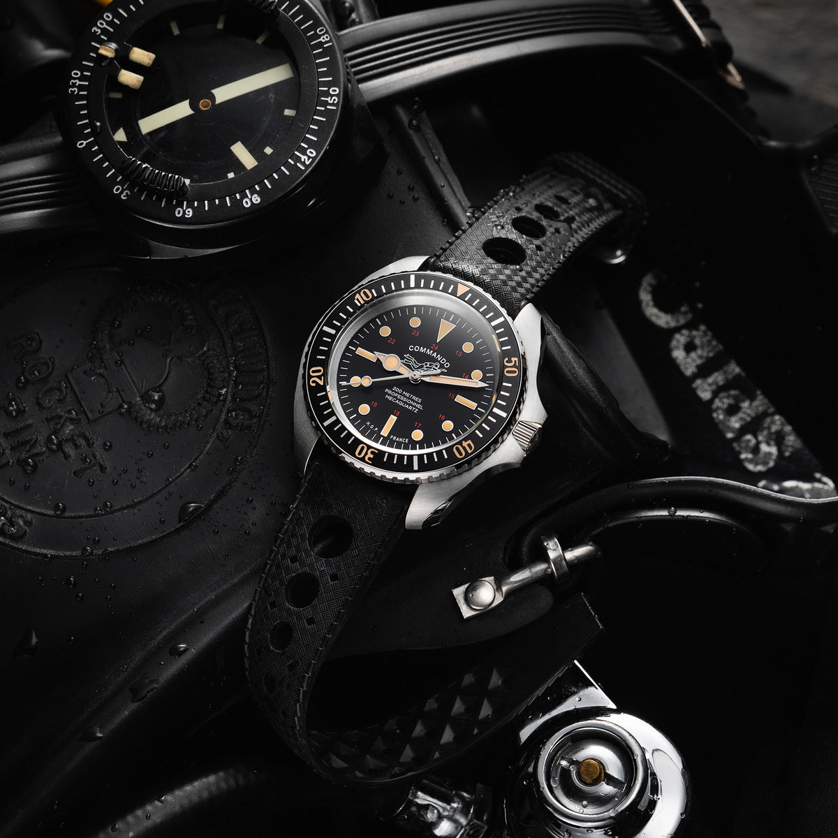 Diver 200M Mecacuarzo Commando Reloj de buceo - Vintage — imagen 7