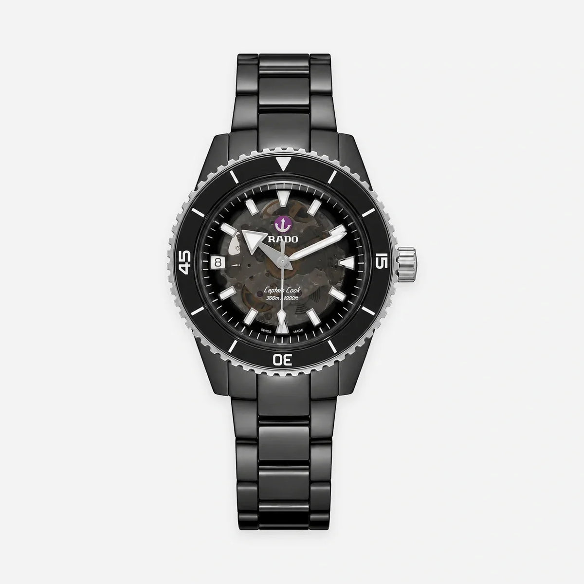 RADO Captain Cook automático 43 mm Black cerámica de alta tecnología Reloj para hombre — imagen 1