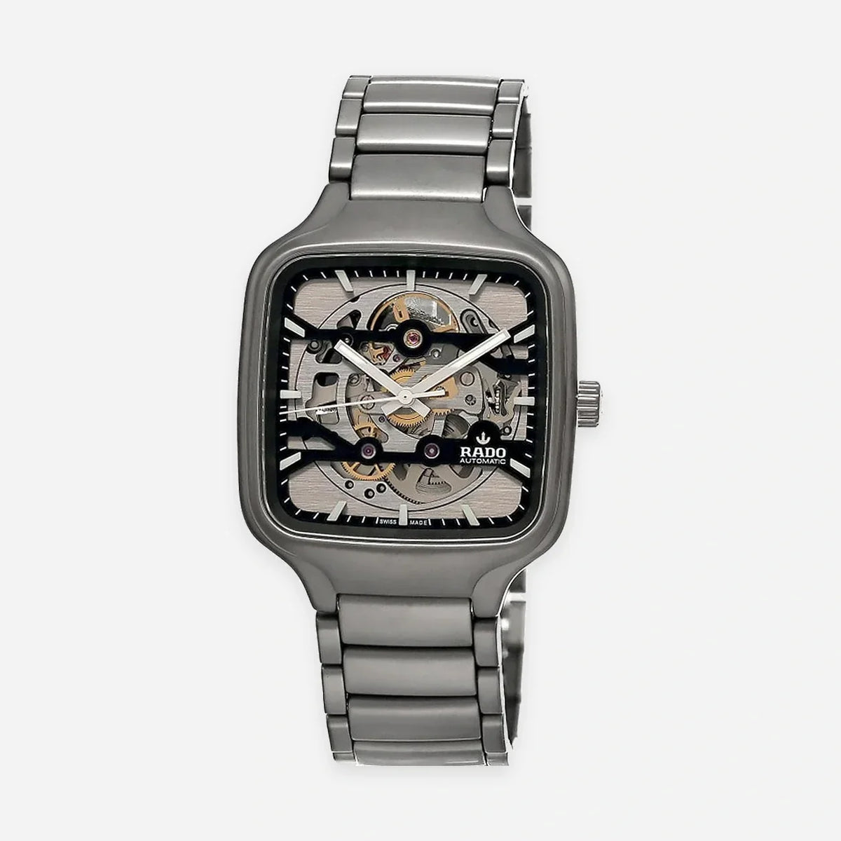 RADO True Square automático acero inoxidable 38 mm esfera esqueletizada Reloj para hombre — imagen 1