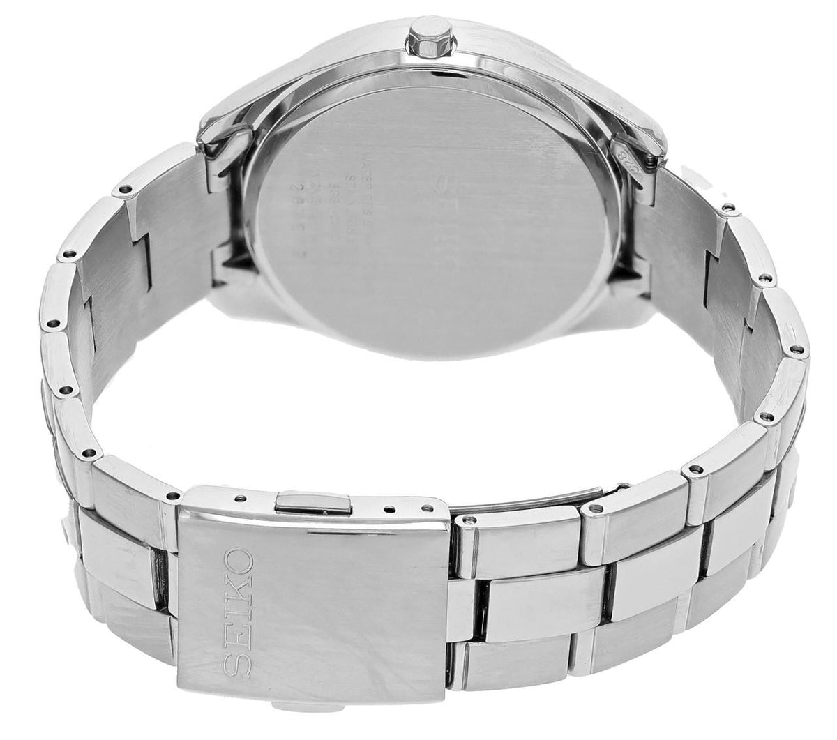 SEIKO cuarzo 35 mm esfera negra acero inoxidable Reloj para mujer — imagen 4