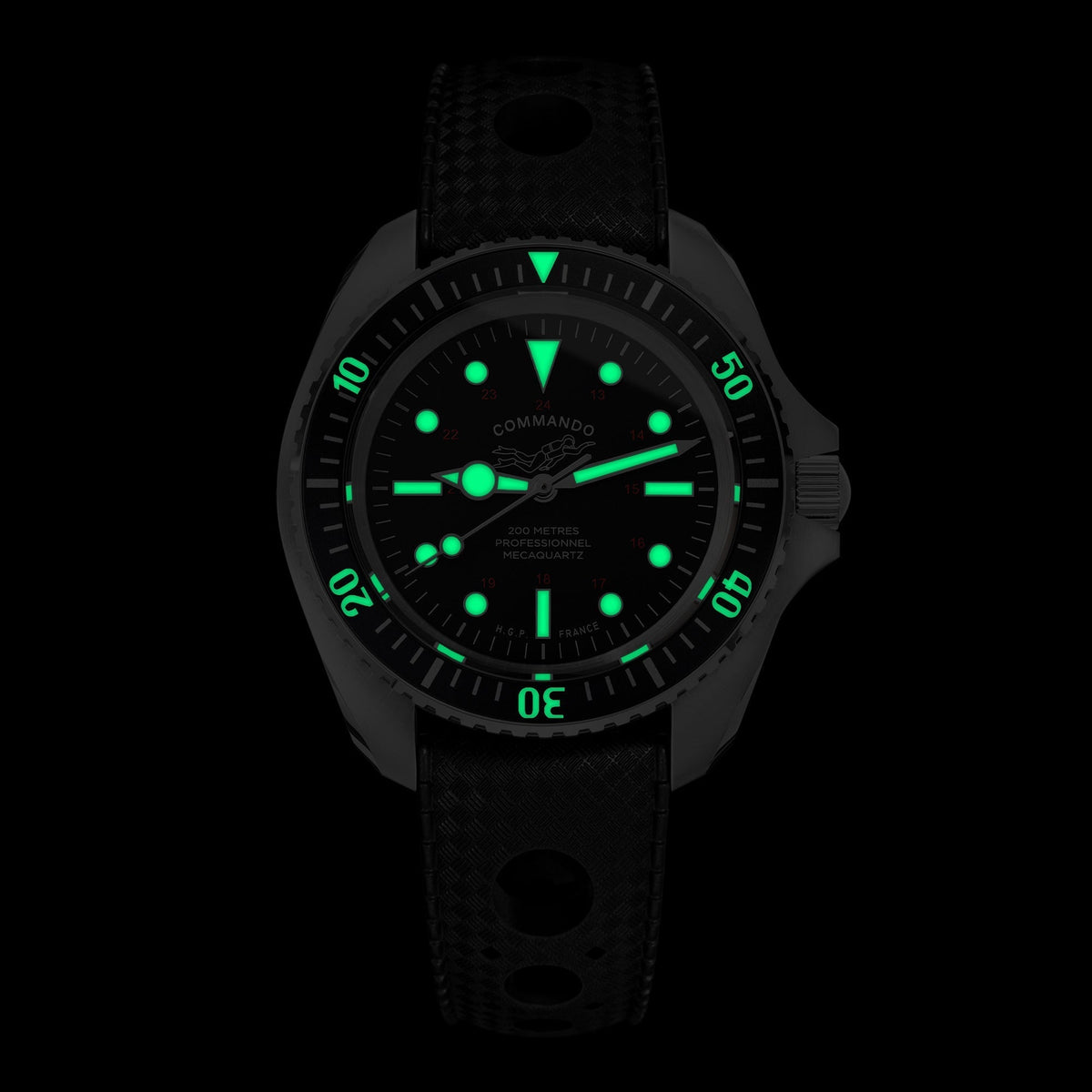 Diver 200M Mecacuarzo Commando Reloj de buceo - Vintage — imagen 5