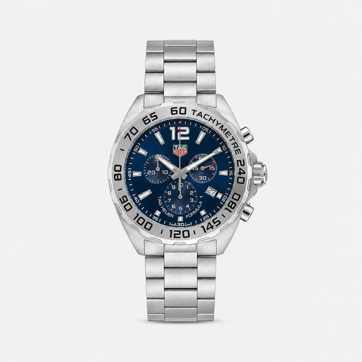 TAG HEUER FORMULA 1 cronógrafo esfera azul efecto rayos de sol Reloj para hombre — imagen 1