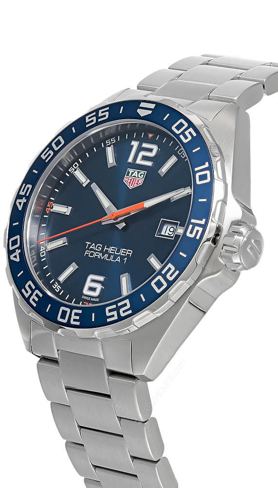 TAG HEUER Formula-1 acero inoxidable esfera azul efecto rayos de sol Reloj para hombre — imagen 3