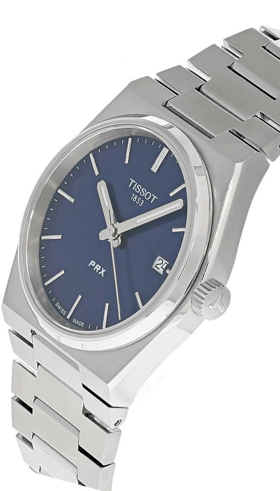 TISSOT PRX 35 mm cuarzo acero inoxidable esfera azul Reloj unisex — imagen 3