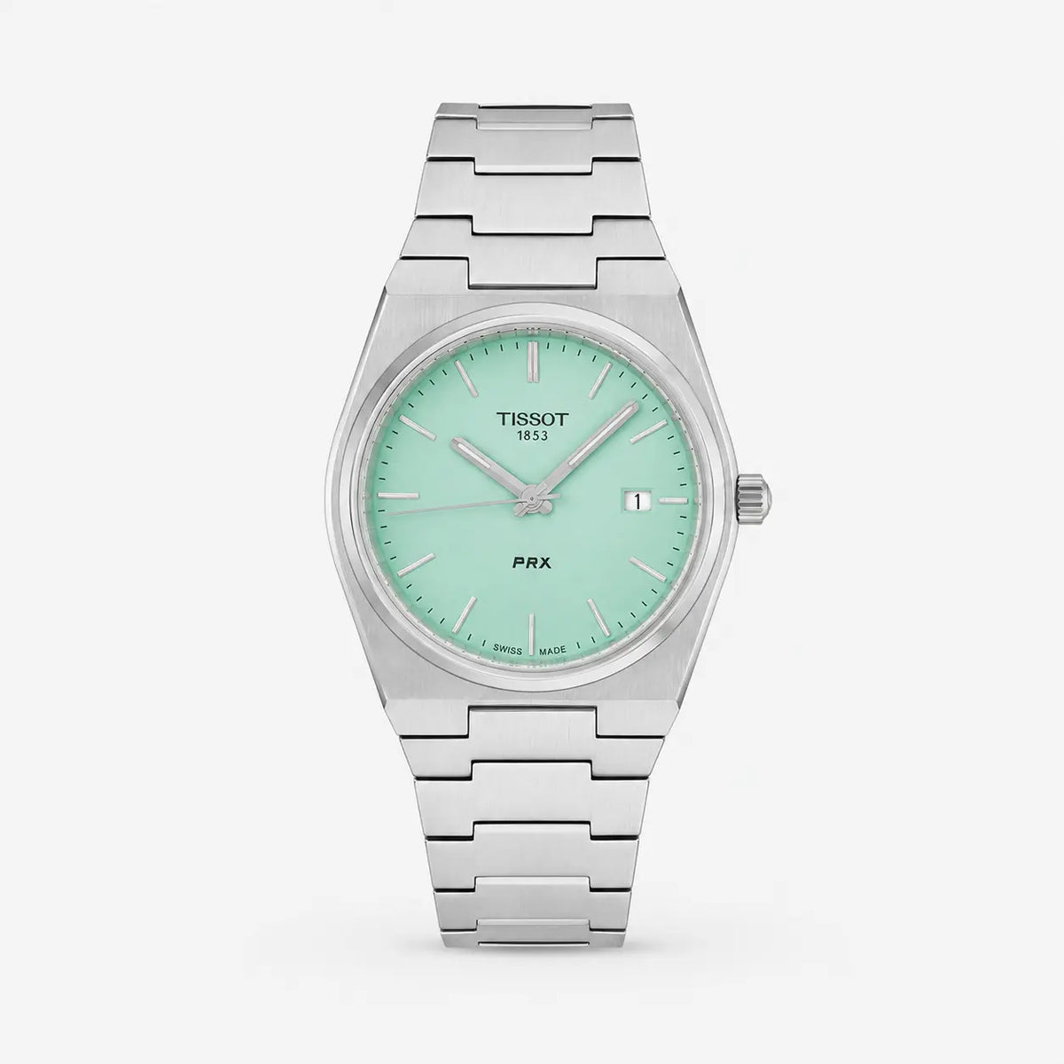 TISSOT PRX 40 mm acero inoxidable Light esfera verde Reloj para hombre — imagen 1