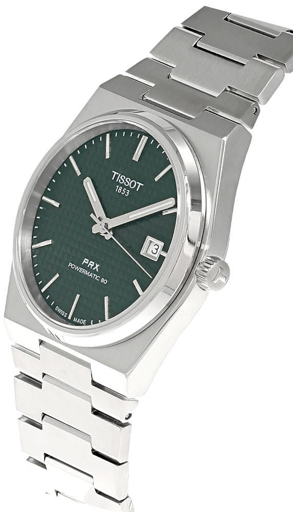 TISSOT PRX Powermatic 80 40 mm acero inoxidable esfera verde Reloj para hombre — imagen 3