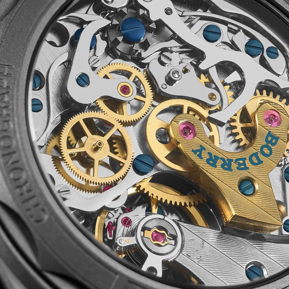 VOYAGER cronógrafo - titanio mecánico Reloj de campaña, 100M resistente al agua | Negro — imagen 7