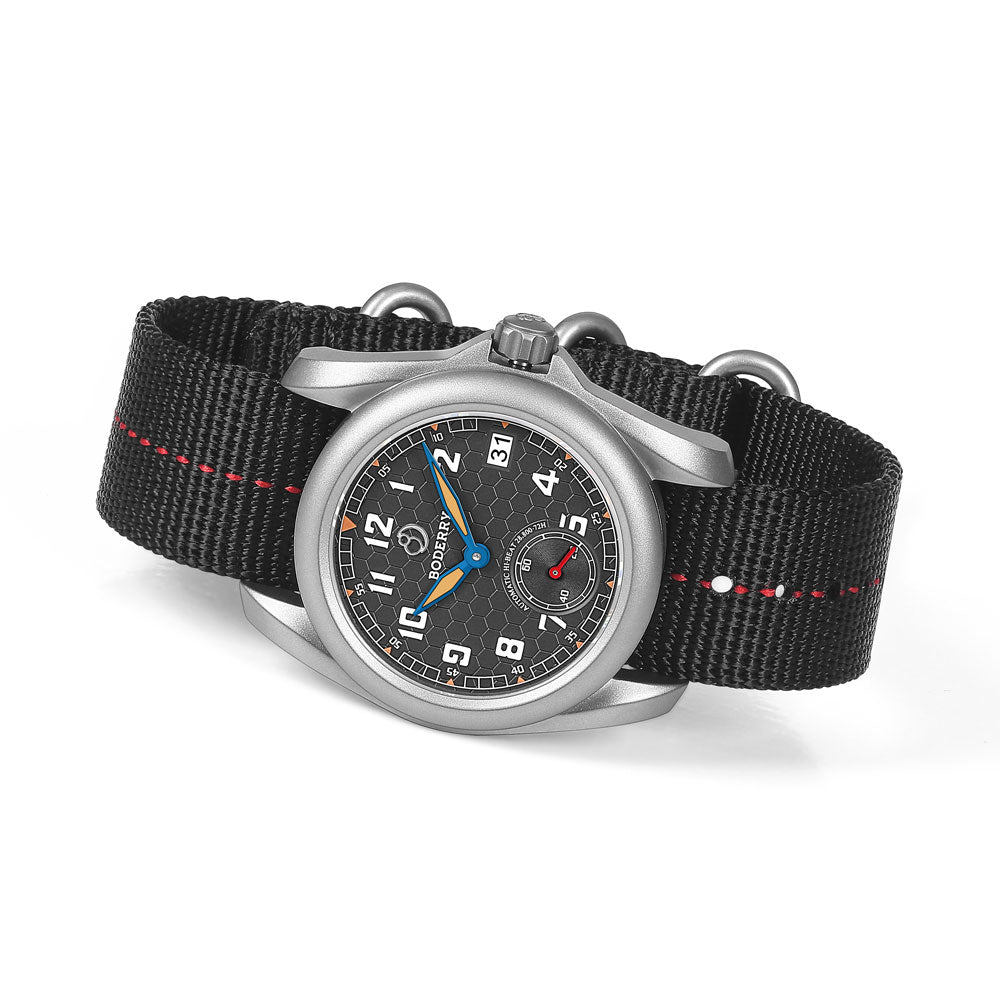 VOYAGER S72 – 72-Hour reserva de marcha titanio automático Reloj de campaña, 100M resistente al agua | Gris — imagen 7