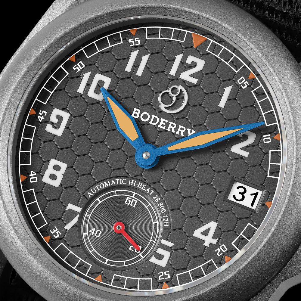 VOYAGER S72 – 72-Hour reserva de marcha titanio automático Reloj de campaña, 100M resistente al agua | Gris — imagen 4