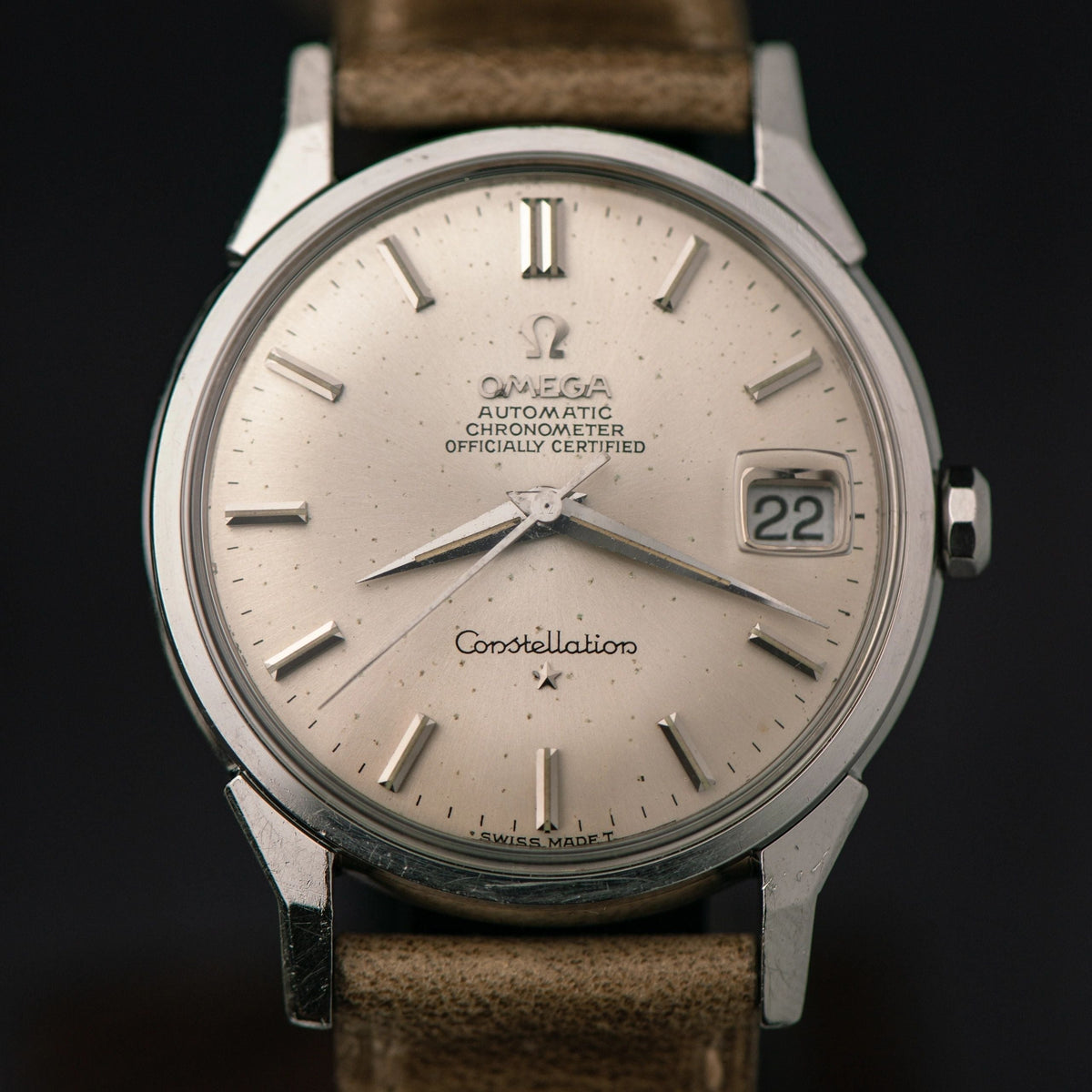 1967 OMEGA CONSTELLATION SUNBURST QUICKSET DOG-LEG CAL. 564 — imagen 4