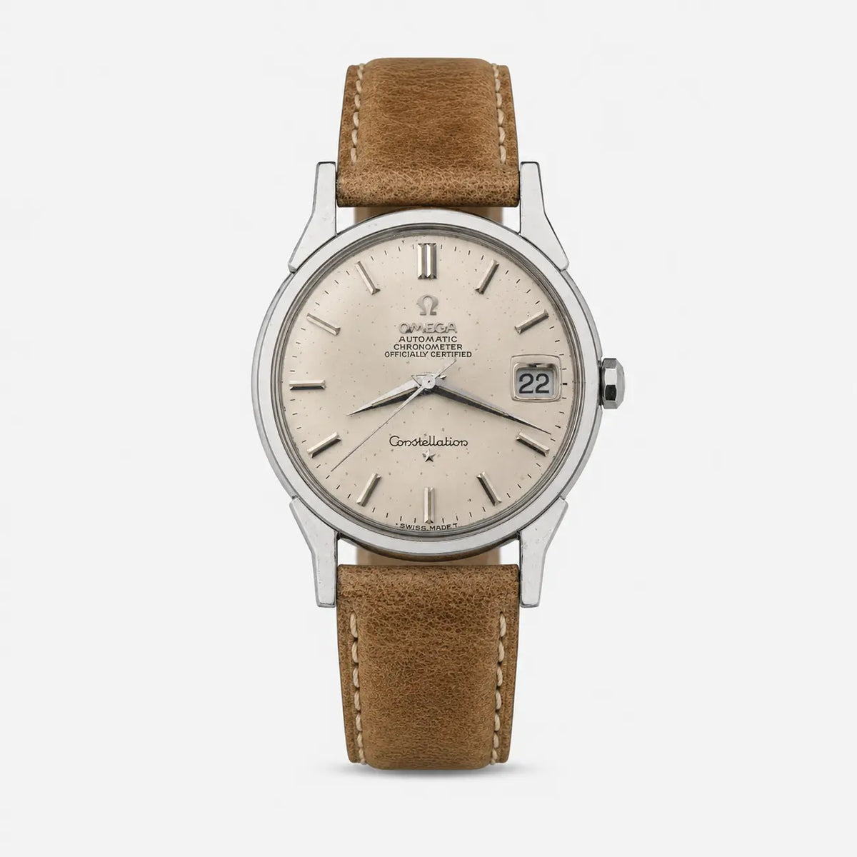 1967 OMEGA CONSTELLATION SUNBURST QUICKSET DOG-LEG CAL. 564 — imagen 1