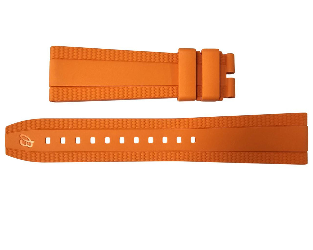 BREITLING Orange Diver Pro 22/18 mm correa de caucho 333S — imagen 2