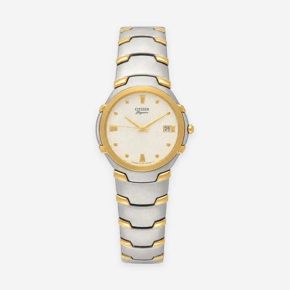 CITIZEN Elegance esfera dorada bicolor acero inoxidable Reloj para hombre — imagen 1