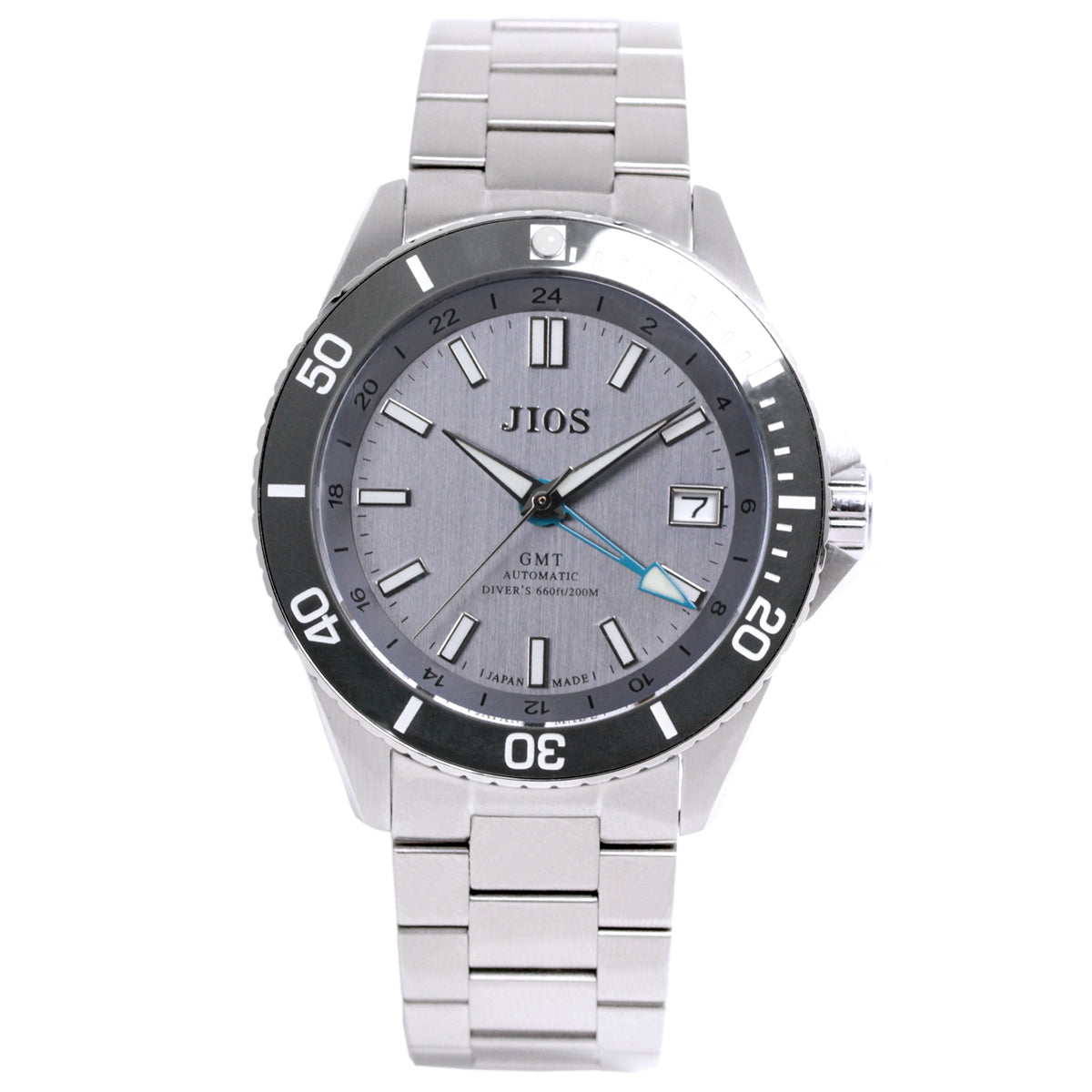 GMT DIVER’S 104 Biwa Lake Kasumi esfera 200m water resistance acero inoxidable brazalete — imagen 2