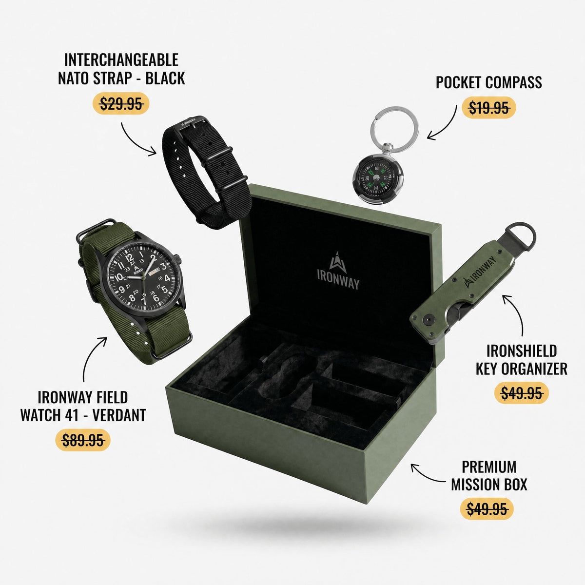 Ironway Reloj de campaña 41 — confiable en todas las condiciones — imagen 37
