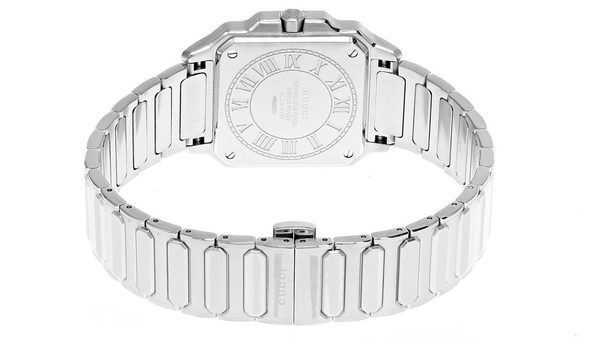 GUCCI G-Flat cuarzo acero inoxidable 30 mm esfera plateada Reloj para mujer — imagen 5