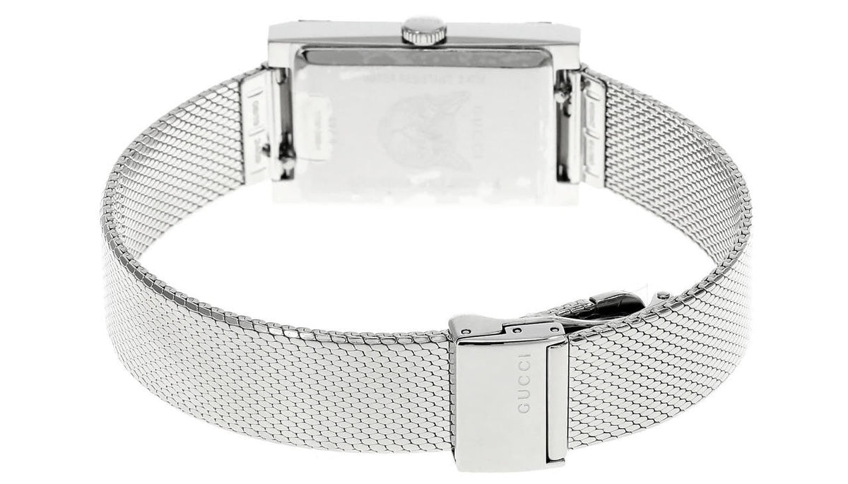 GUCCI G-Frame 21MMx34 mm Green/Red esfera de nácar brazalete de malla Reloj — imagen 4