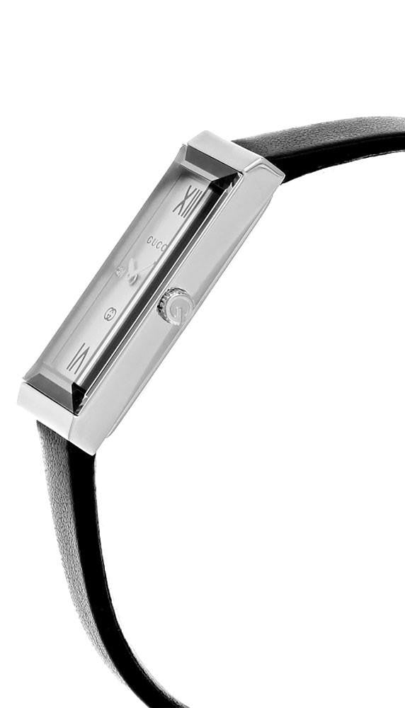 GUCCI G-Frame cuarzo 14x34 mm esfera negra cuero Reloj para mujer — imagen 3