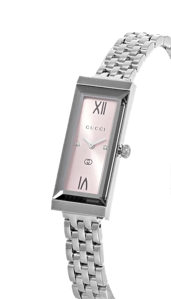 GUCCI G-Frame cuarzo acero inoxidable 14x34 mm esfera rosa Reloj para mujer — imagen 3