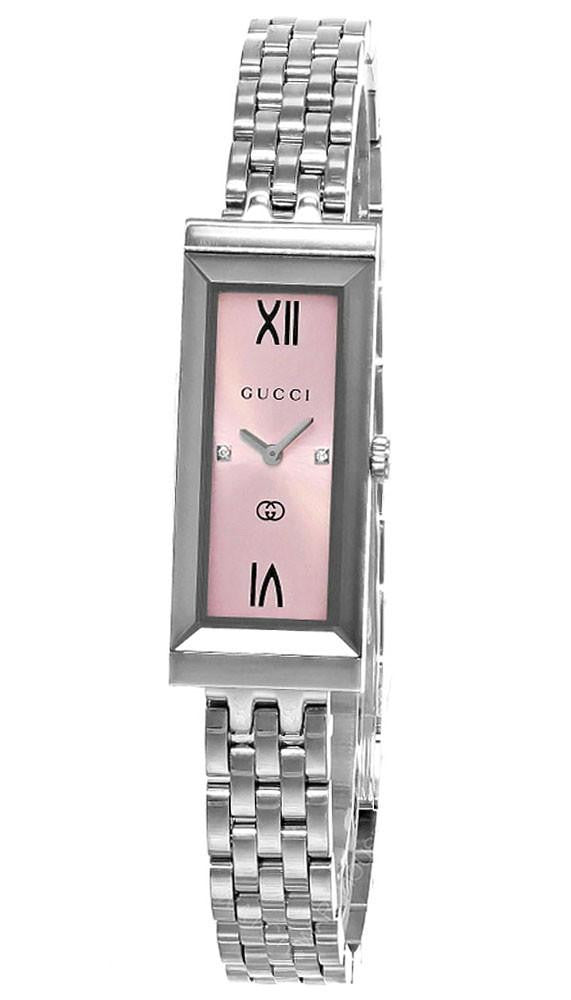 GUCCI G-Frame cuarzo acero inoxidable 14x34 mm esfera rosa Reloj para mujer — imagen 2