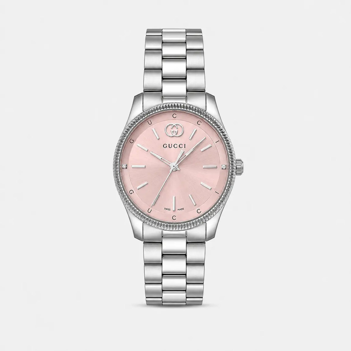 GUCCI G-Timeless 29 mm acero inoxidable esfera rosa Reloj para mujer — imagen 1