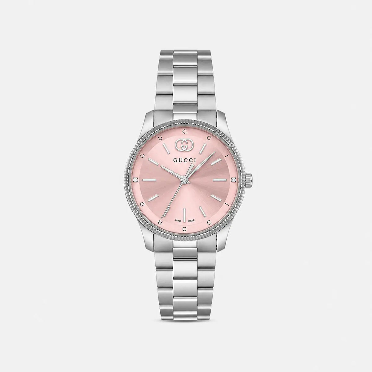 GUCCI G-Timeless 29 mm acero inoxidable esfera rosa Reloj para mujer — imagen 6
