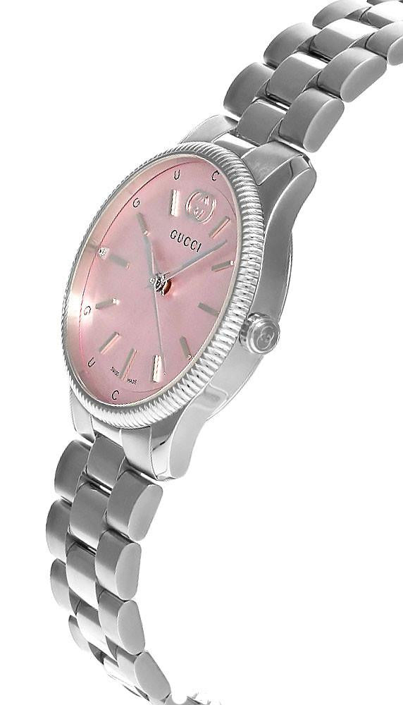 GUCCI G-Timeless 29 mm acero inoxidable esfera rosa Reloj para mujer — imagen 3