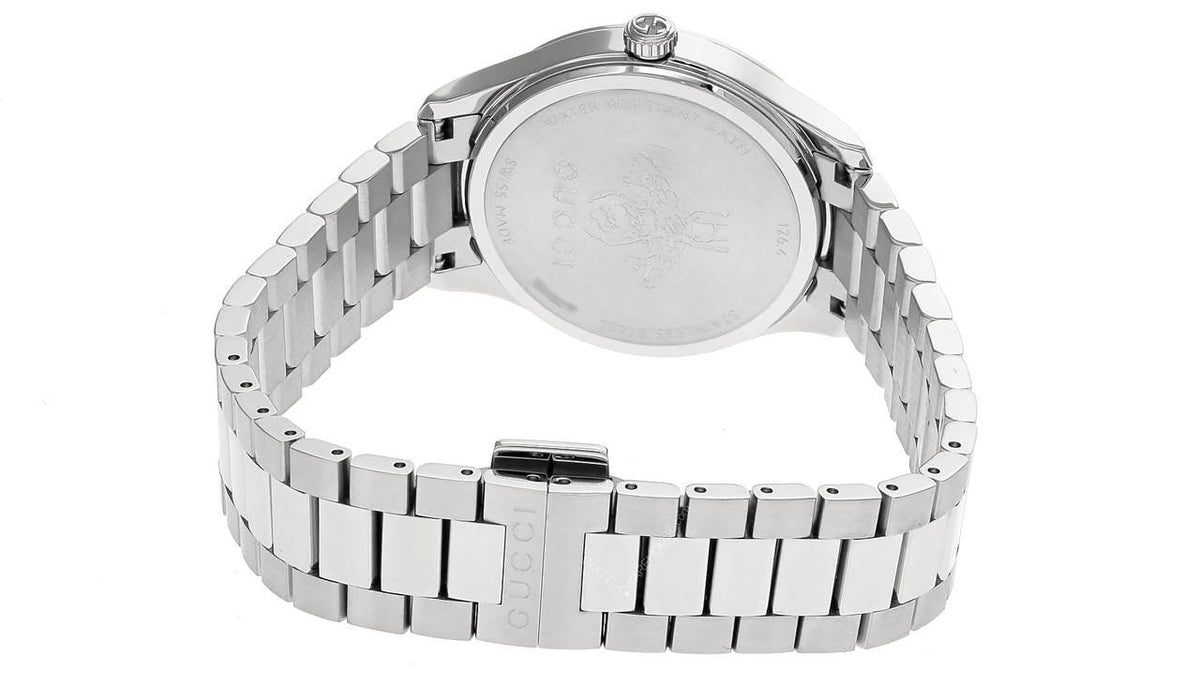 GUCCI G-Timeless 32 mm cuarzo acero inoxidable esfera rosa Reloj para mujer — imagen 4
