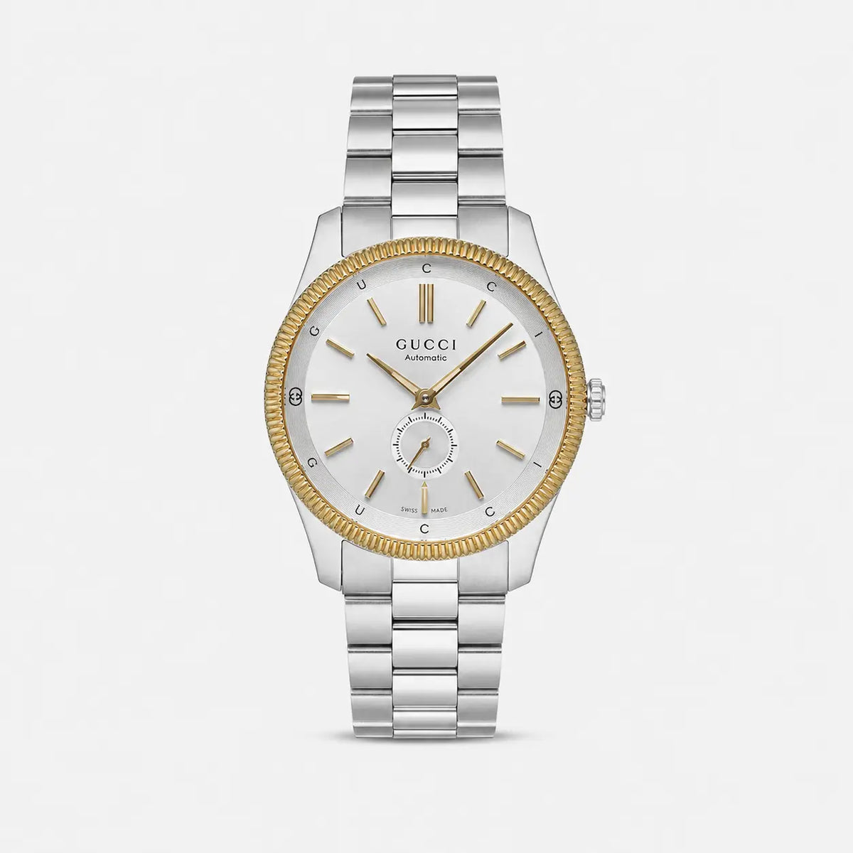 GUCCI G-Timeless automático 40 mm acero inoxidable esfera plateada bicolor Reloj para hombre — imagen 1