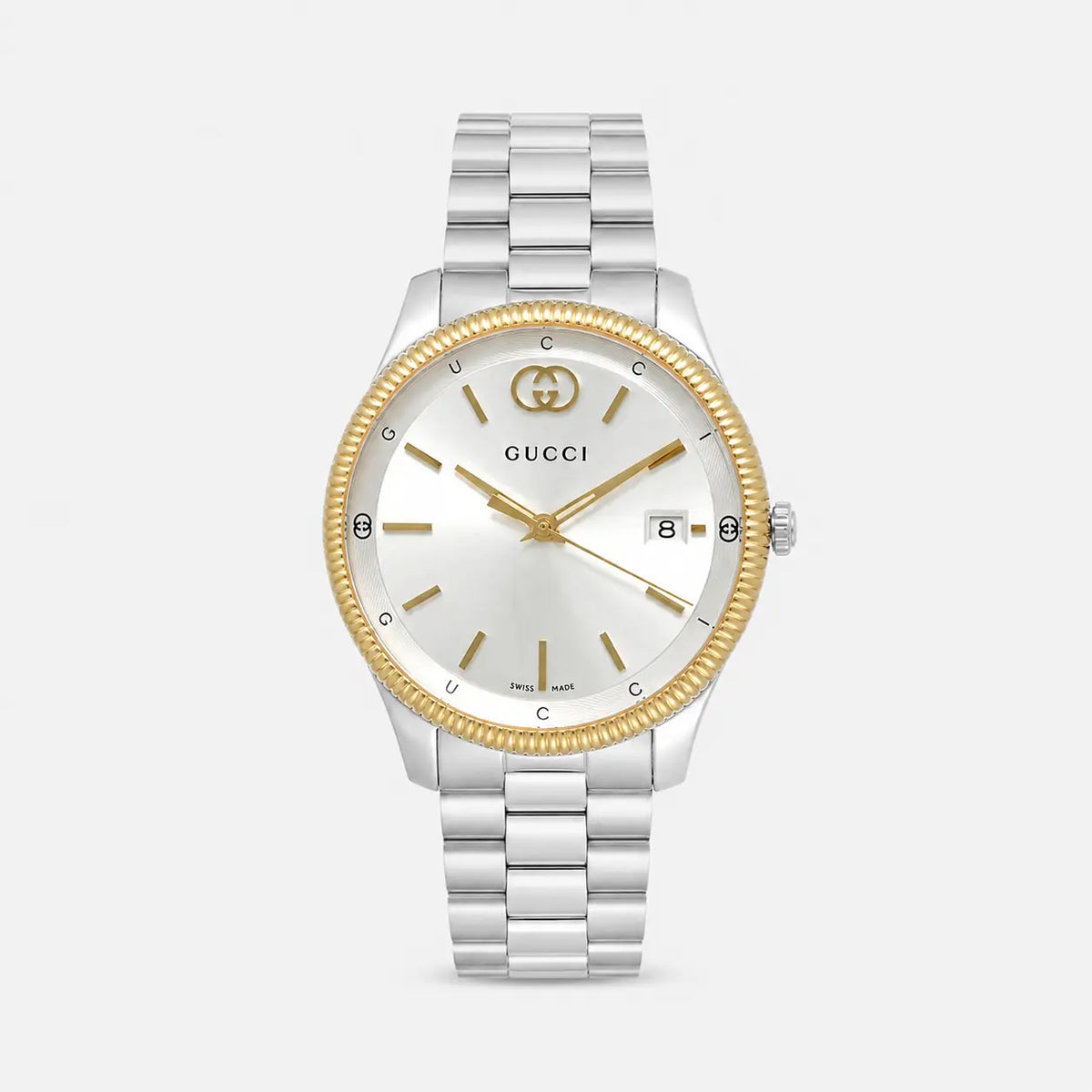 GUCCI G-Timeless cuarzo 38 mm Yellow Gold Bezel Reloj para hombre — imagen 1