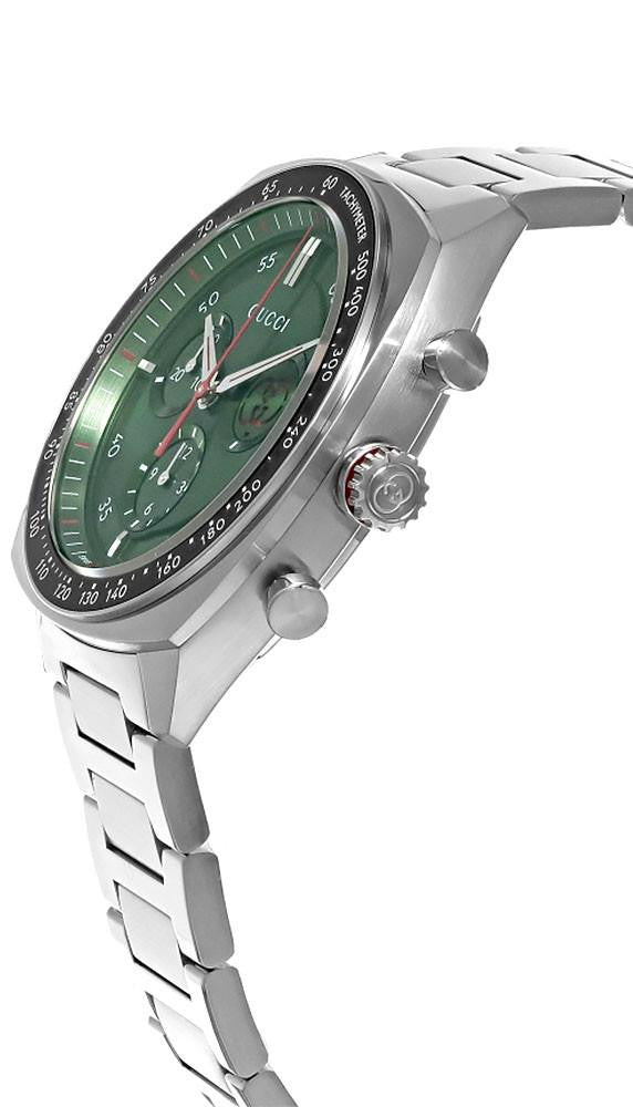 GUCCI Interlocking G cuarzo acero inoxidable 41 mm esfera verde Reloj para hombre — imagen 3