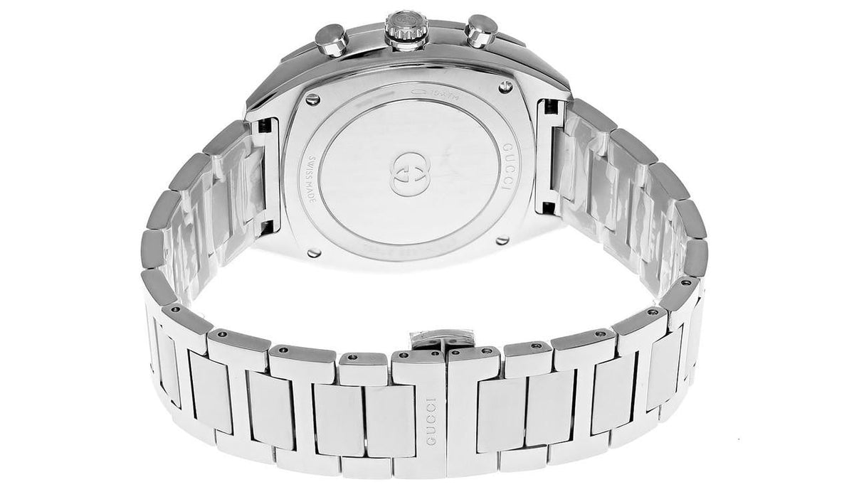 GUCCI Interlocking G cuarzo acero inoxidable 41 mm esfera verde Reloj para hombre — imagen 4