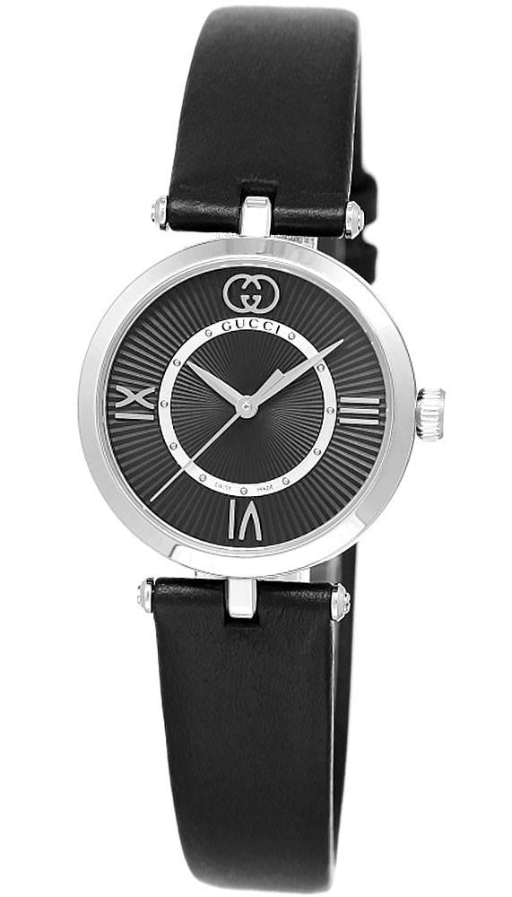 GUCCI modelo 2000 cuarzo 30 mm Black cuero Reloj para mujer — imagen 2