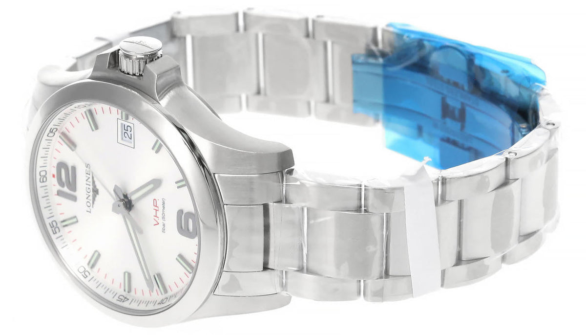 LONGINES Conquest V.H.P. 41 mm esfera plateada Reloj para hombre — imagen 4