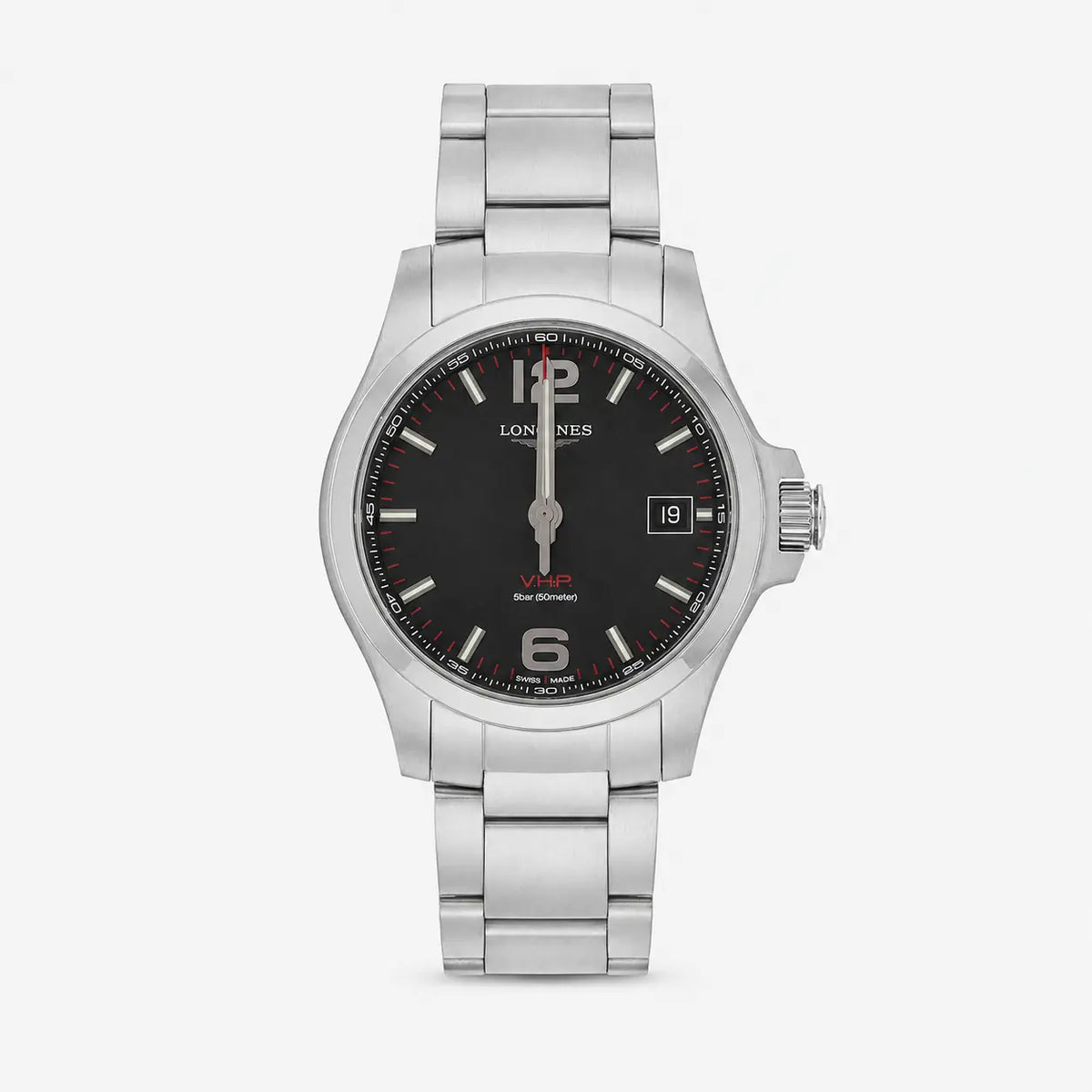 LONGINES Conquest V.H.P acero inoxidable 41 mm esfera negra Reloj para hombre — imagen 1