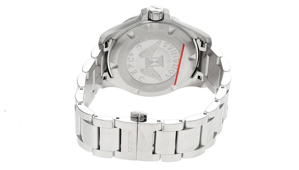LONGINES Conquest V.H.P acero inoxidable 41 mm esfera negra Reloj para hombre — imagen 4