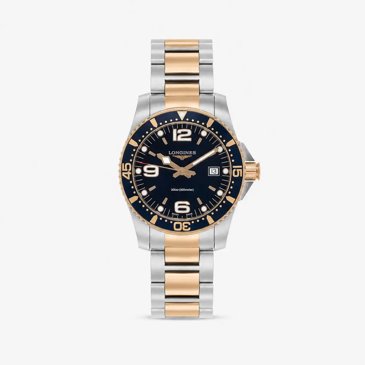 LONGINES HydroConquest 41 mm esfera azul 2Tone Reloj para hombre — imagen 1