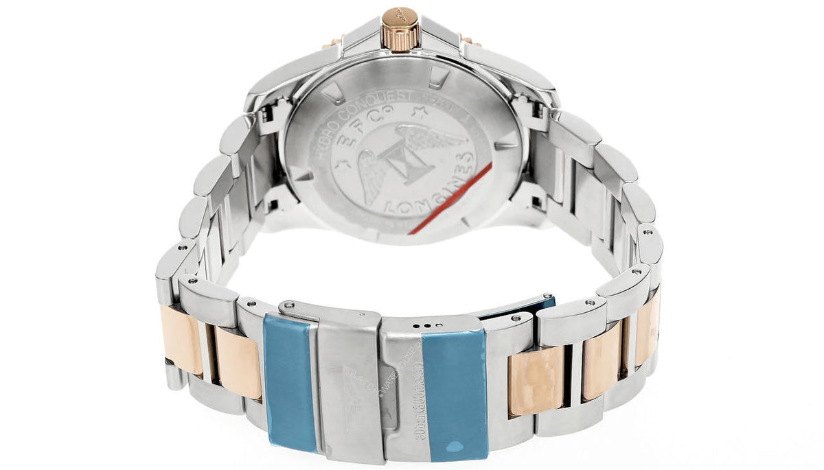 LONGINES HydroConquest 41 mm esfera azul 2Tone Reloj para hombre — imagen 4