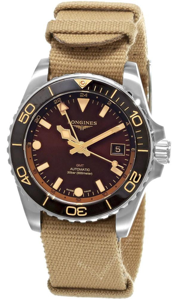 LONGINES GMT HydroConquest automático 41 mm esfera marrón Reloj para hombre — imagen 2